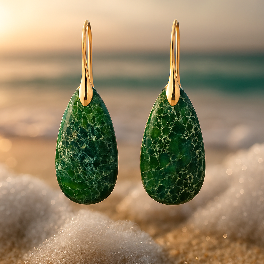 Zarielle – Pendientes Verde Bosque