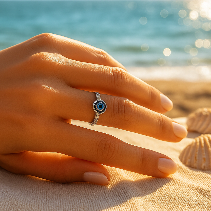 Wavecrest | Anillo de Corriente Plateada