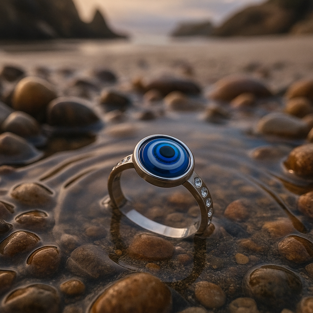 Wavecrest | Anillo de Corriente Plateada