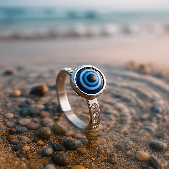 Wavecrest | Anillo de Corriente Plateada