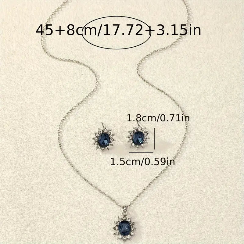 Conjunto de Joyería Katya Azuryn | Oro Blanco