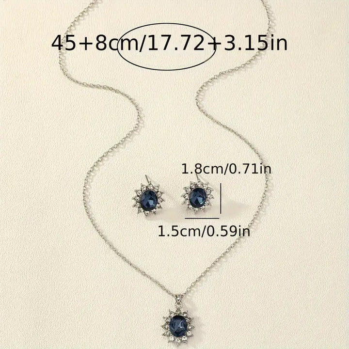 Conjunto de Joyería Katya Azuryn | Oro Blanco