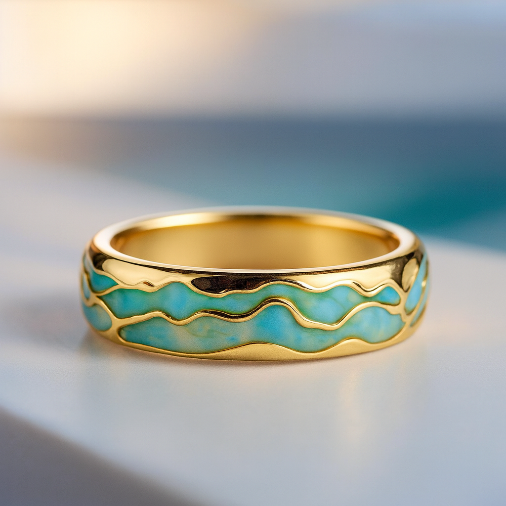 Marina | Olas del Océano en Oro