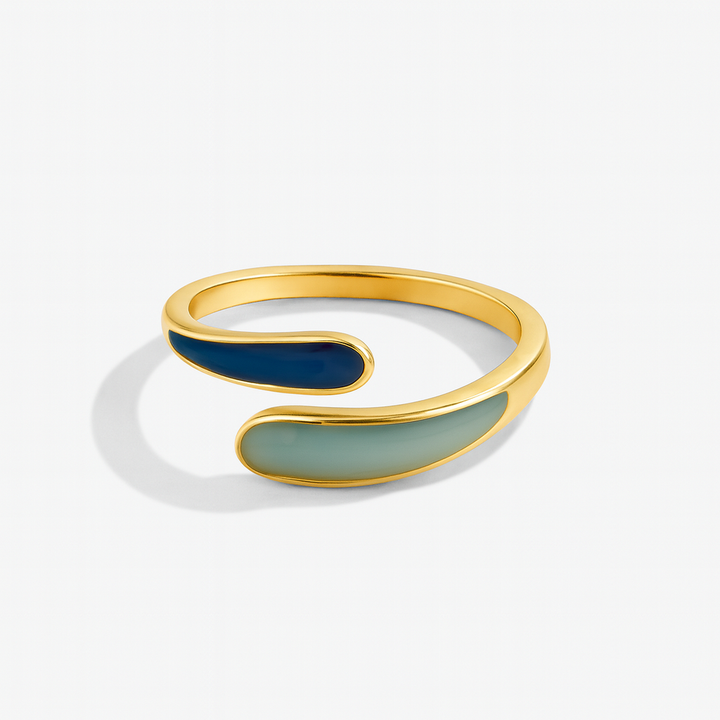 Anillo Envoltura de Olas del Océano Azul