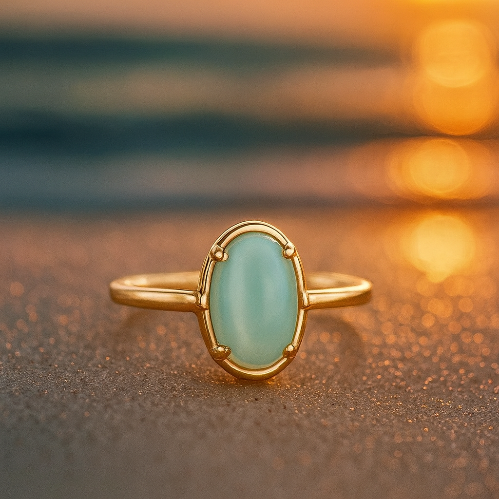 Marea Estrellada – Anillo en plata 925 con topacio