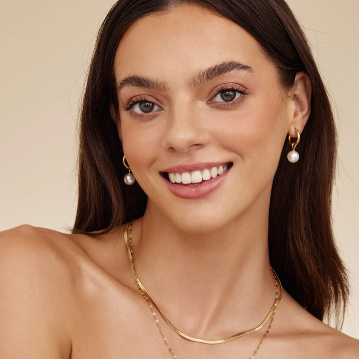 Pendientes de Perlas Colgantes