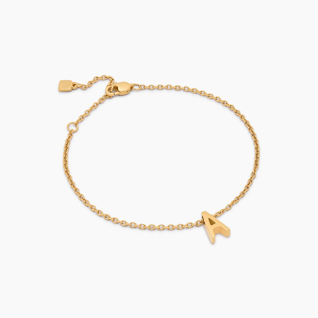 Pulsera de Encanto con Inicial Delicada