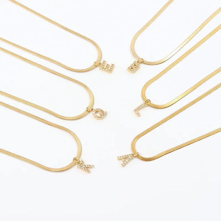 Collar Herringbone Inicial Melly