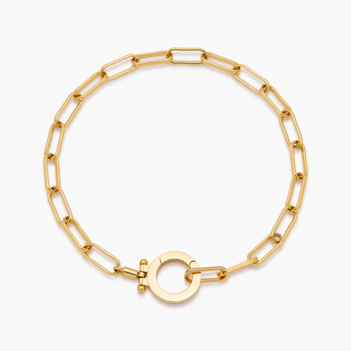 Pulsera de Cadena de Clips de Papel Esencial