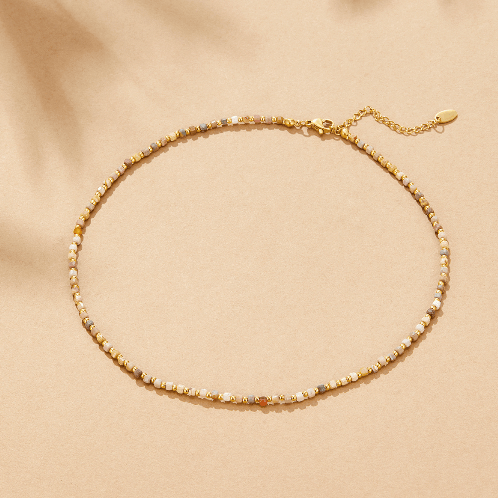 Collar de cuentas de piedra Alashan