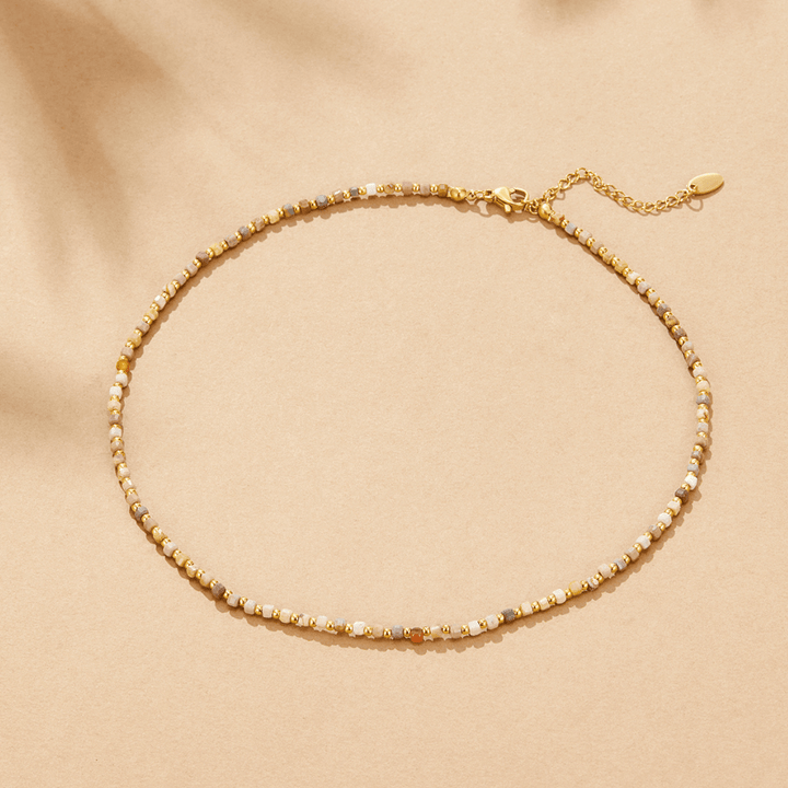 Collar de cuentas de piedra Alashan