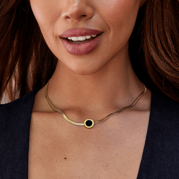 Collar Colgante Azalea Negro