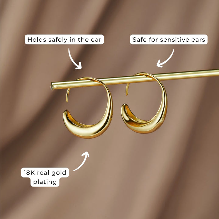 Pendientes Clásicos de Aro Colgante