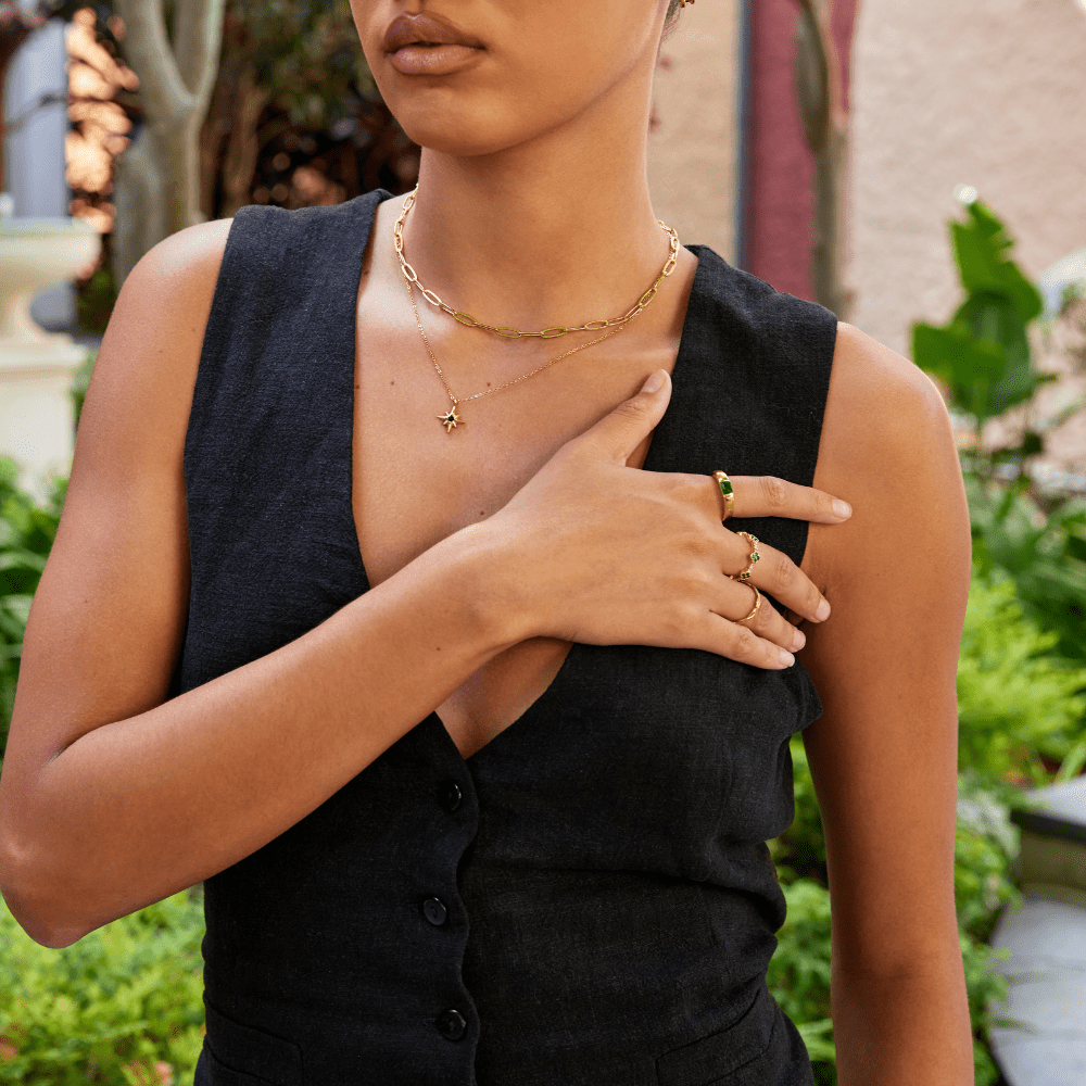 Anillo Ember Gold & Emerald