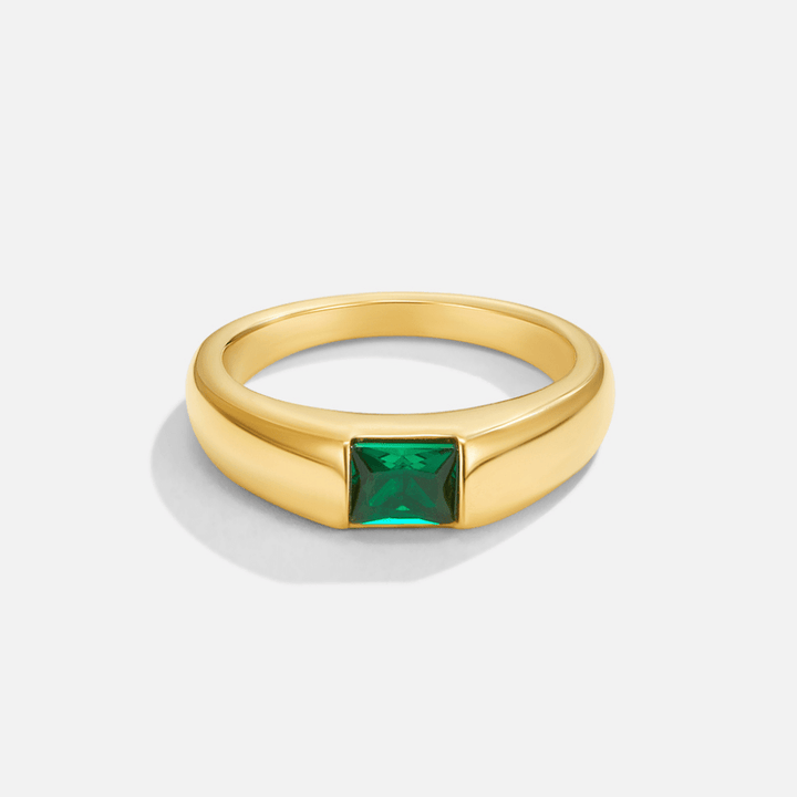 Anillo Ember Gold & Emerald