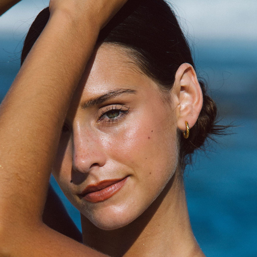 Pendientes de Aros Martillados