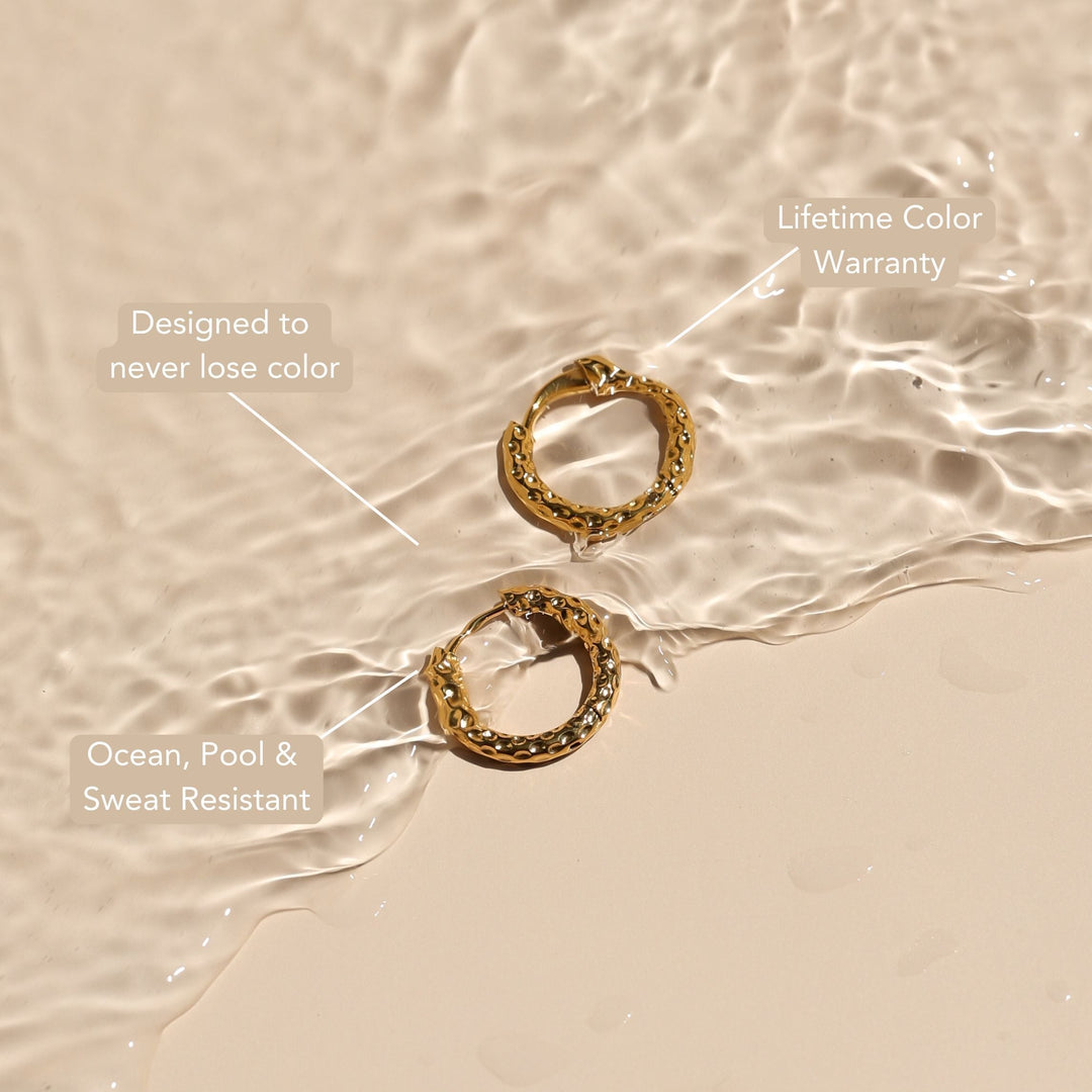 Pendientes de Aros Martillados