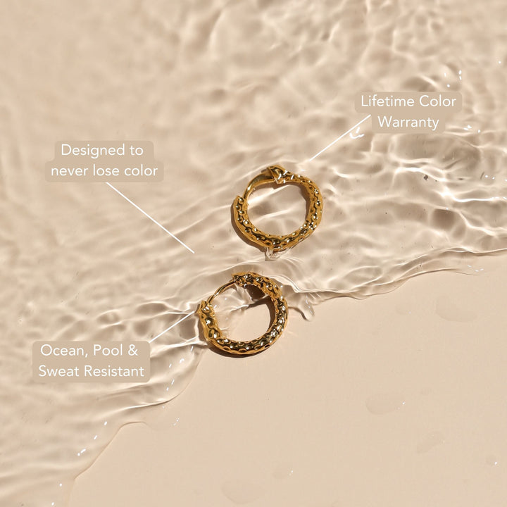 Pendientes de Aros Martillados