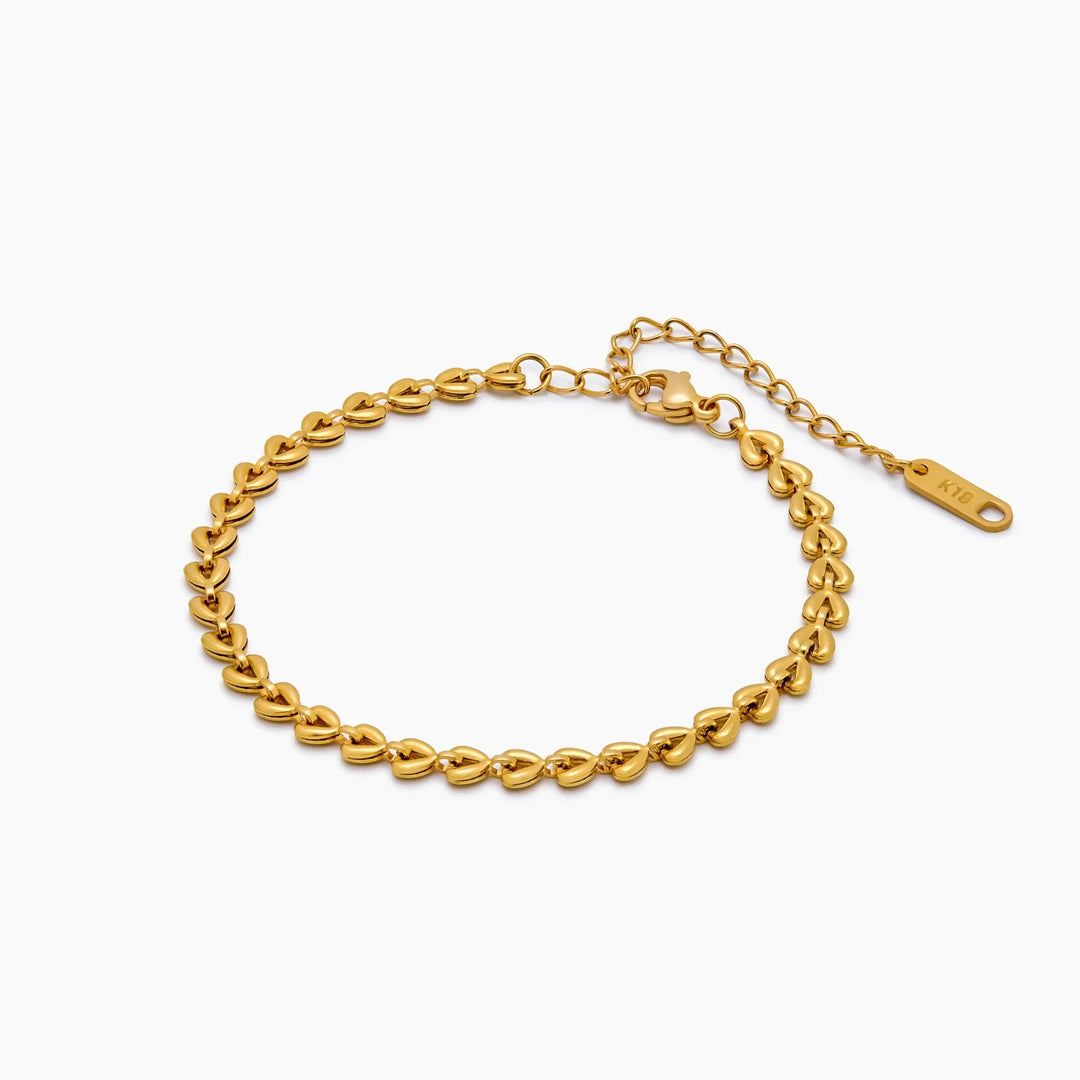 Pulsera Cadena de Corazones