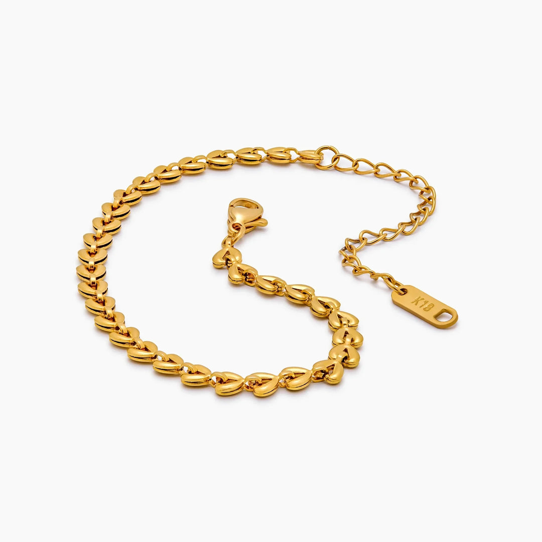 Pulsera Cadena de Corazones