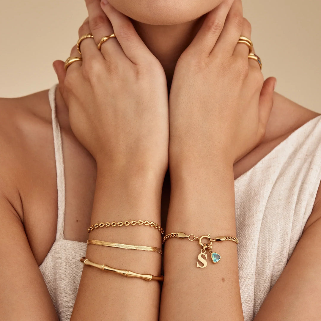 Pulsera Cadena de Corazones