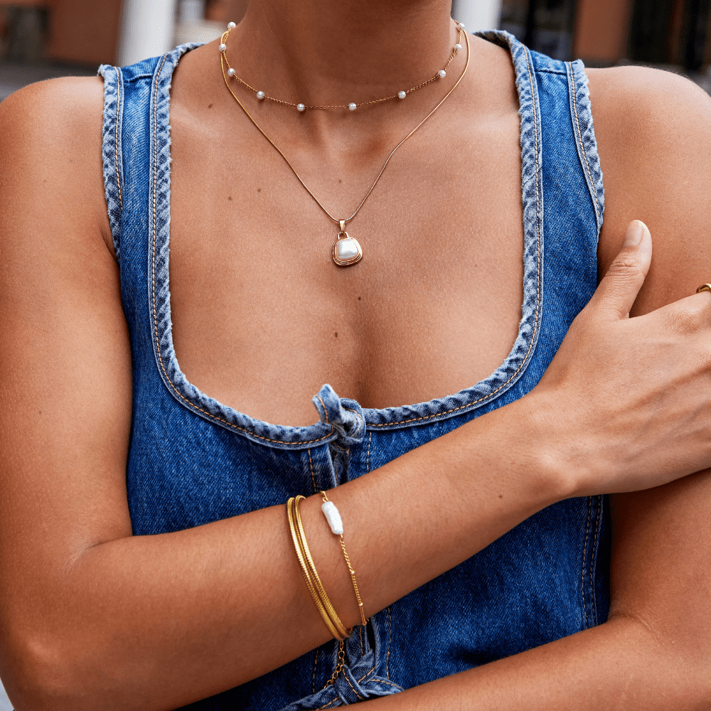 Collar de Perla de Marfil