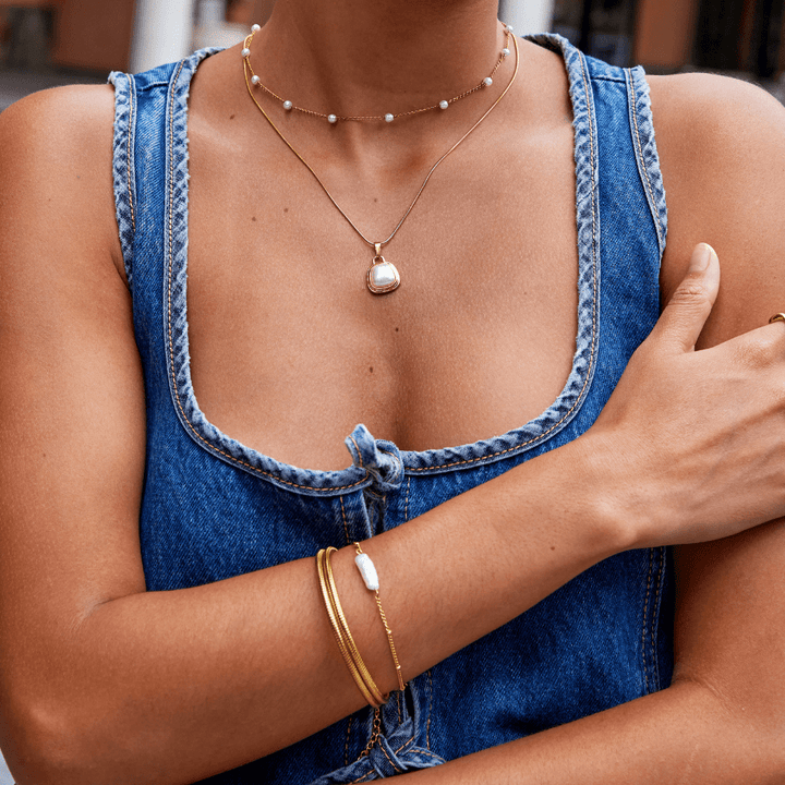 Collar de Perla de Marfil