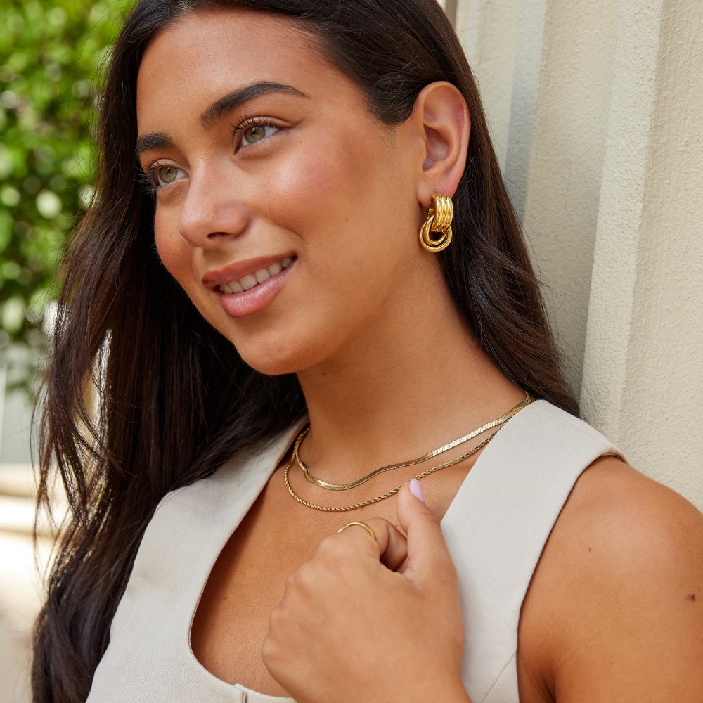 Pendientes de Aro Capas Lexi