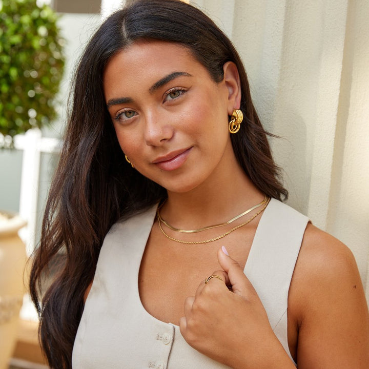 Pendientes de Aro Capas Lexi