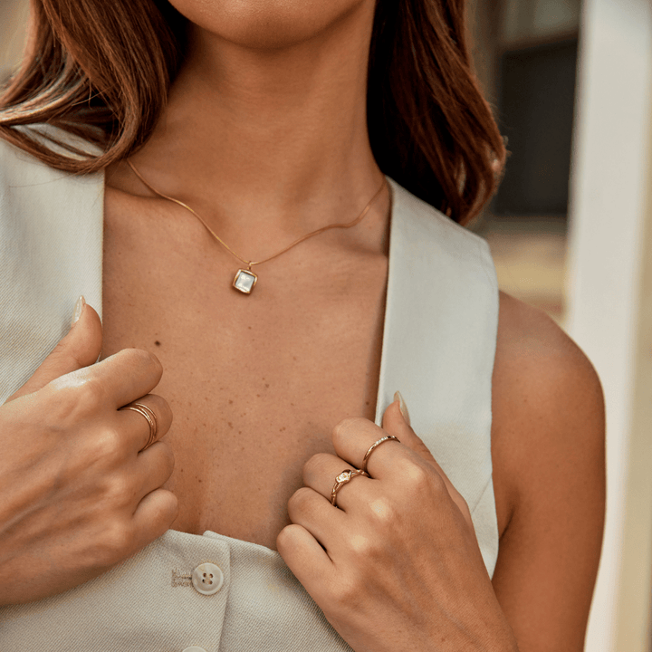 Anillo de Cadena de Corazón Lola