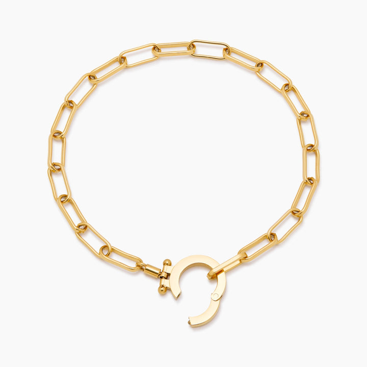 Pulsera de Cadena de Clips de Papel Esencial