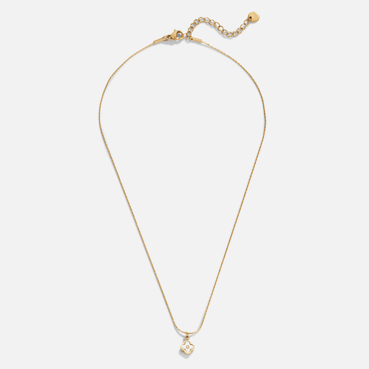 Collar con Colgante de Flor Blanca