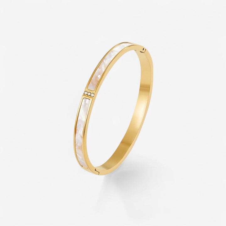 Brazalete de Oro Blanco Sahara