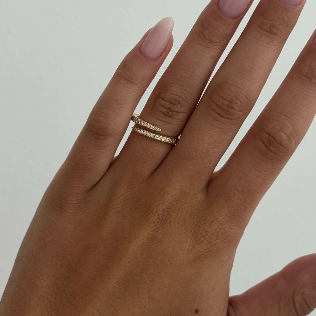 Anillo Pavé Lydia Twirl