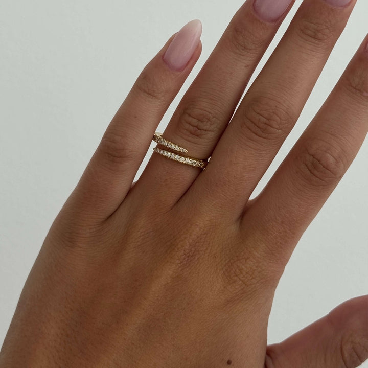 Anillo Pavé Lydia Twirl