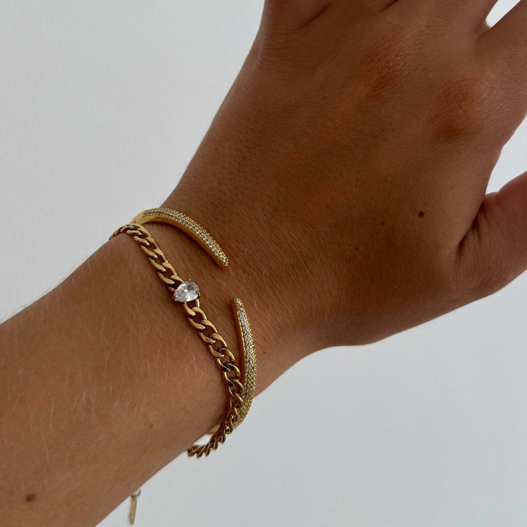 Pulsera Cuff de Piedra de Serenidad