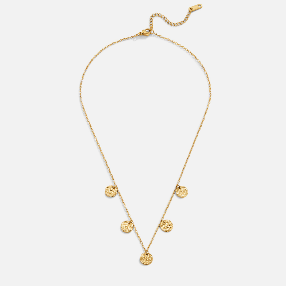 Collar de Moneda Martillada Elodie