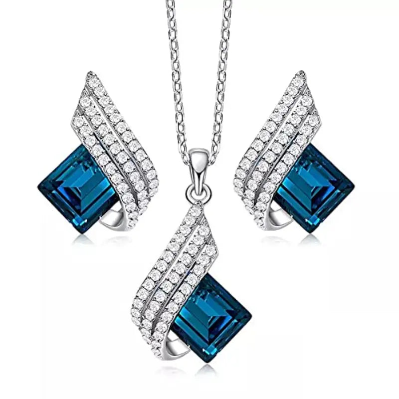Conjunto de Joyería Brienne Solazure | Oro Blanco
