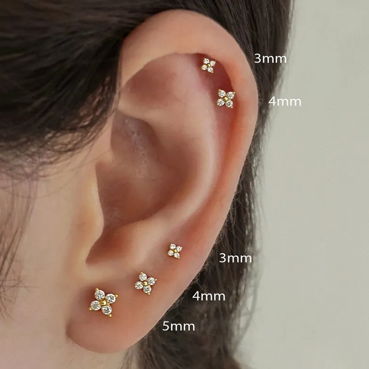 Pendientes de Flor