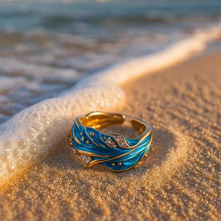 Serenidad | Anillo vintage con ondas