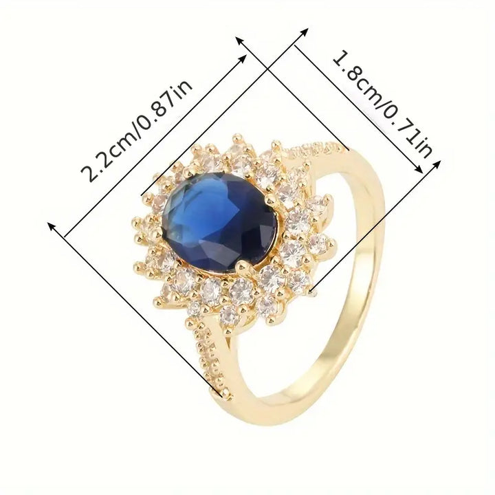 Anillo Vionne Saphirae de Oro