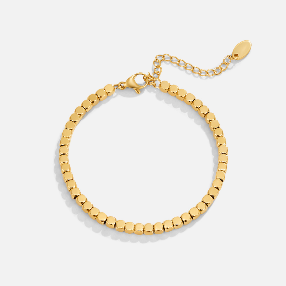 Pulsera de Cubo de Oro de 18K Lexi