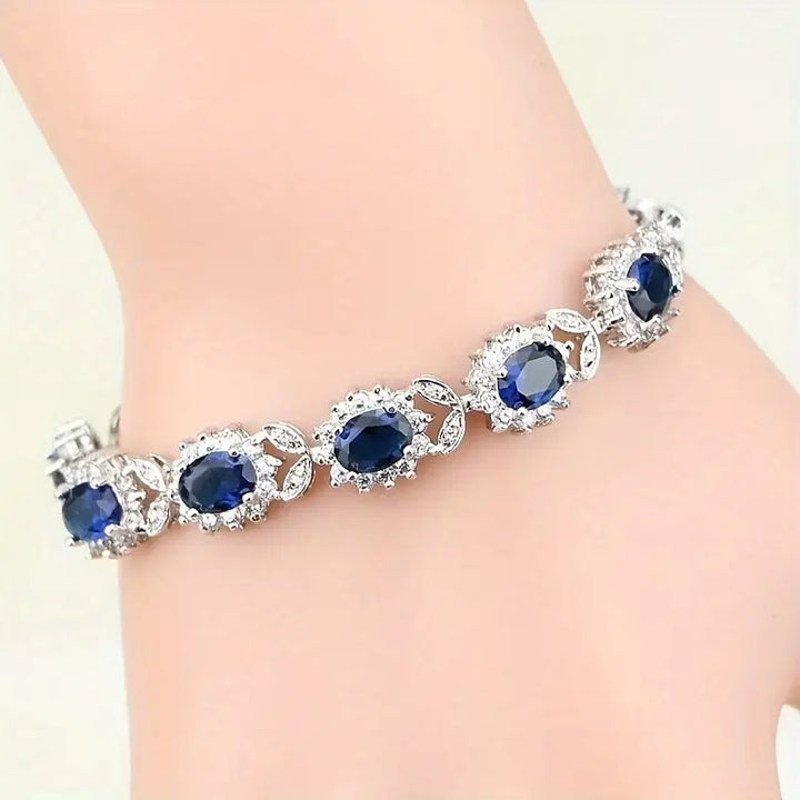 Pulsera Iridessa Bluevain | Oro Blanco