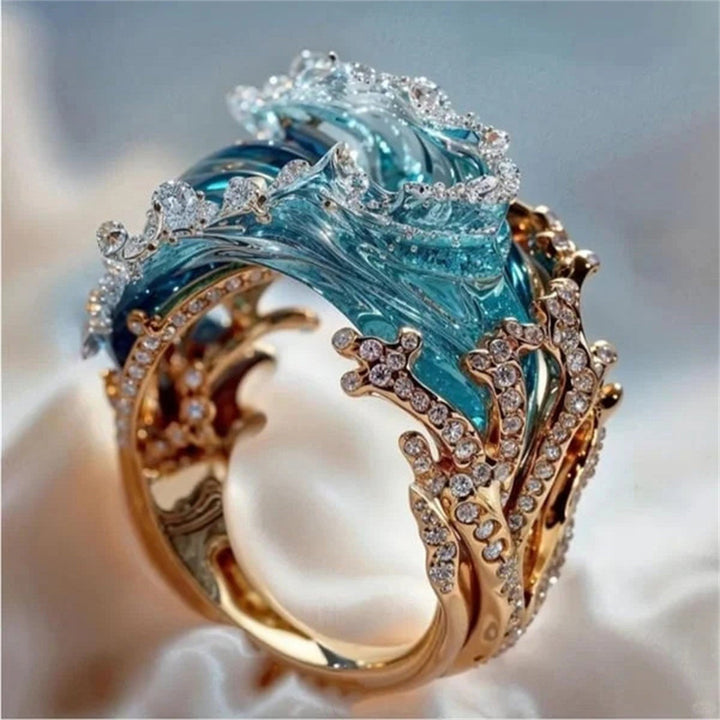 Coral | Anillo de Promesa de Mareas