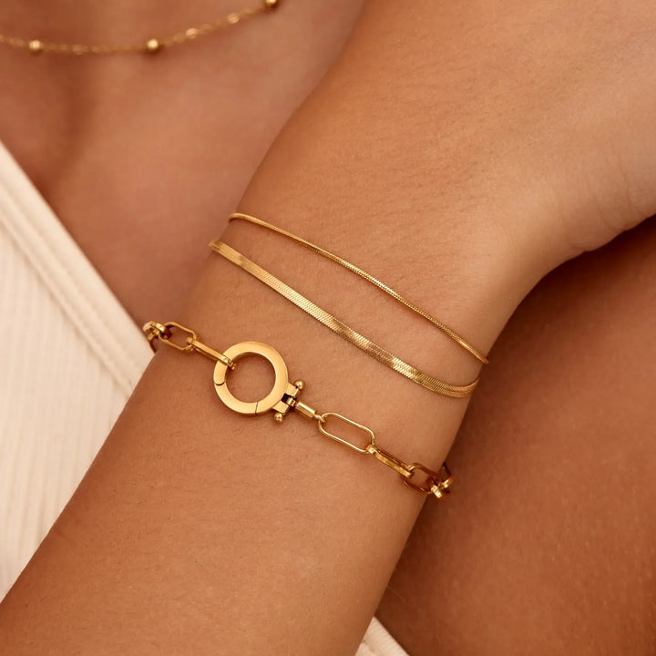 Pulsera de Cadena de Clips de Papel Esencial