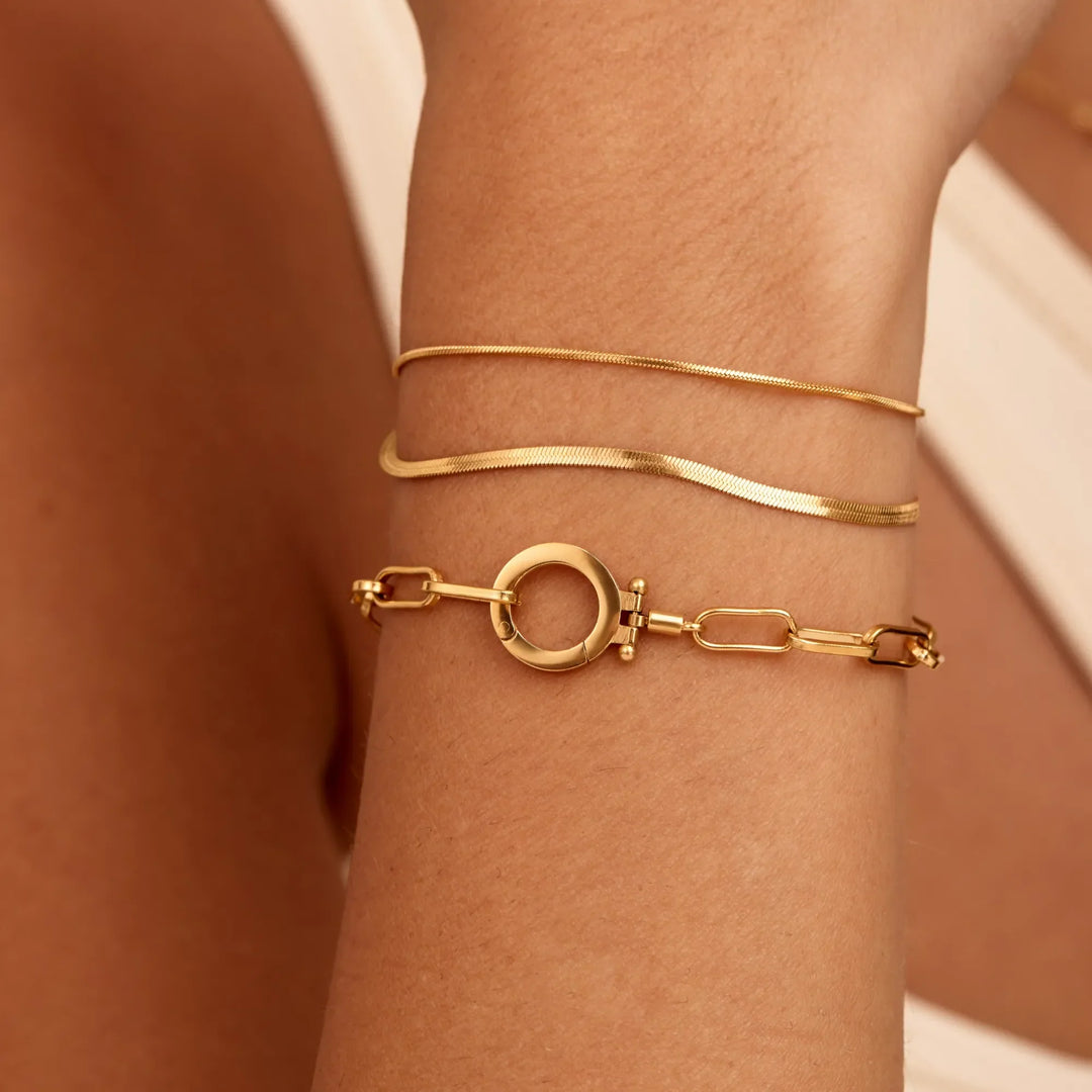 Pulsera de Cadena de Clips de Papel Esencial