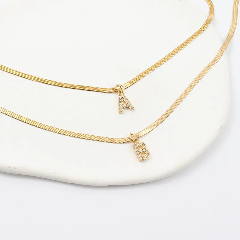Collar Herringbone Inicial Melly