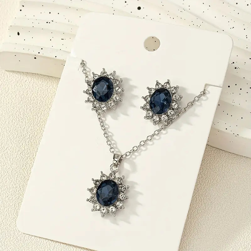 Conjunto de Joyería Katya Azuryn | Oro Blanco