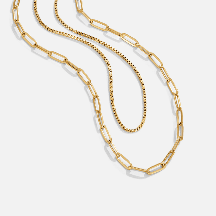 Collar de Cadena de Oro en Capas Amanda