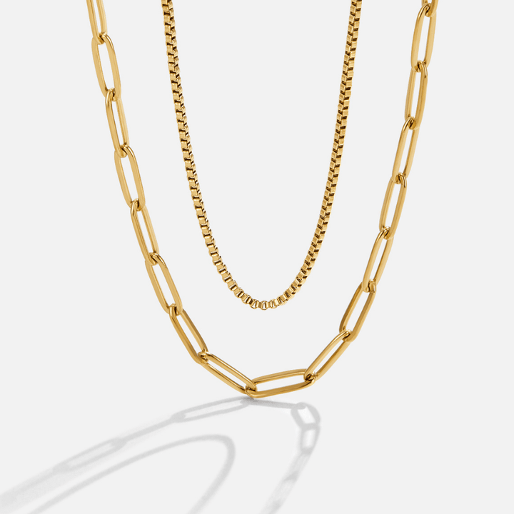 Collar de Cadena de Oro en Capas Amanda